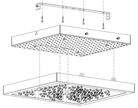 Eglo 32025 - LED Stropné svietidlo CARDITO LED/16W/230V