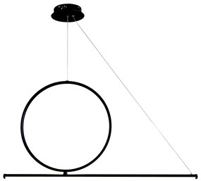 LED Luster na lanku LED/32W/230V 3000K čierna