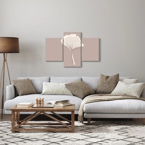 Obraz - Béžové listy N⁰3 (90x60 cm)