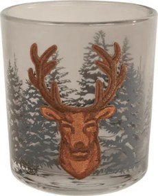 Svietnik na čajové sviečky FOREST DEER 9 cm