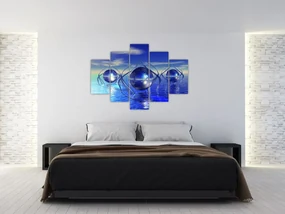 Obraz abstrakcie - voda (150x105 cm)