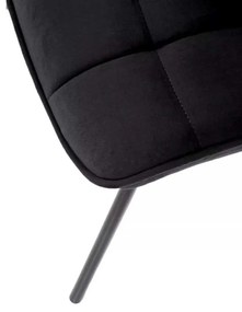 LuxuryForm DESIGN Stolička ORLEN VELUR - čierna