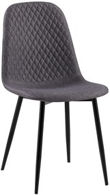 Stolička Giverny látka - tmavosivá