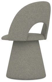 Sivé čalúnené jedálenské kreslo Kalo – Makamii