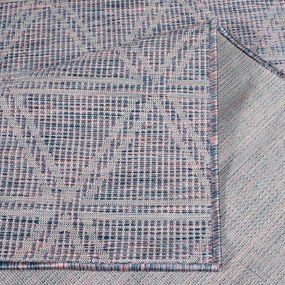 Dekorstudio Šnurkový koberec PALM 3073 - ružovomodrý Rozmer koberca: 60x110cm