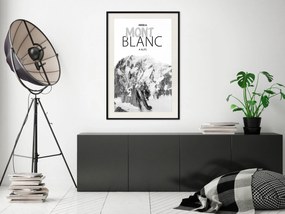 Artgeist Plagát - Mont Blanc [Poster] Veľkosť: 30x45, Verzia: Zlatý rám