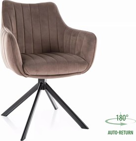 SI Azalia Velvet stolička kapučín