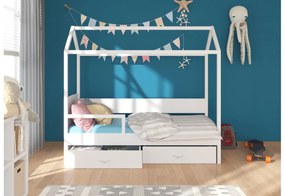 Detská posteľ EMILIE + matrac, 80x180, ružová/biela