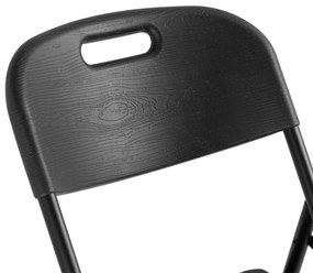 Skládací cateringová židle WOODLAN černá