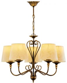 Jupiter 1751 - Luster na reťazi SOFIA 5xE27/60W/230V