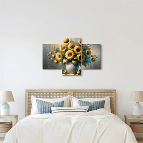 Obraz – Váza so slnečnicami (90x60 cm)