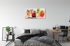 Obraz canvas Koktaily s citrusy 140x70 cm