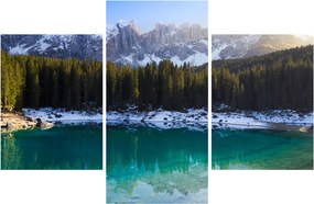 Obraz - Jazero Karersee (90x60 cm)