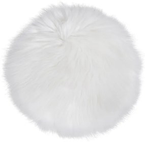 Lambskin podsedák umelá kožušina 35 cm biela