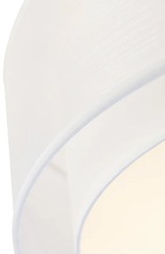 Moderné stropné svietidlo biele 50 cm 3-svetlo - Drum Duo