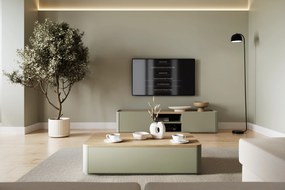 Konferenčný stolík Amilio 100 cm so zásuvkami - eukalyptus / dub baltic dune