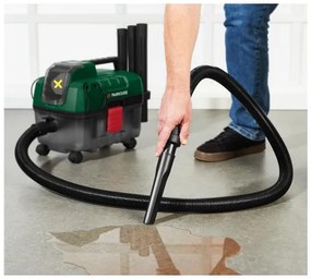 Parkside®  Aku vysávač na mokré a suché vysávanie Pawd 20-Li A1 + Akumulátor 20 V/4 Ah, 2 kusy + Nabíjačka akumulátora 20 V/4,5 A  (800010565)