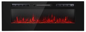 Klarstein Galeras, elektrický nástenný a vstavaný krb, 1800 W, LED, 3 farby, časovač