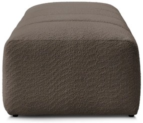 Hnedá podnožka z textílie buklé Annecy – Bobochic Paris