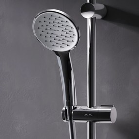 Ručná sprchová súprava AM.PM Hit F408TA46 s termostatickou sprchovou batériou, chróm