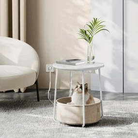 Príručný stolík biely AKF-E1028 WT