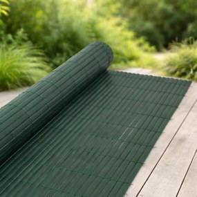 Umelá PVC rákosová rohož/zástena BestBerg BBGD-153GN / 1,5 × 3 m / zelená