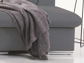 Rohová sedacia súprava Aldon, šedá tkanina, pravý roh