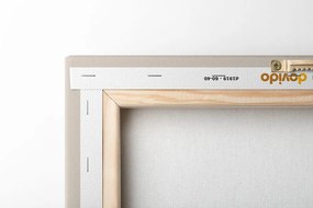Obraz khaki kruh s dúhou Mid-Century