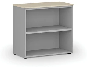 Kancelársky regál PRIMO GRAY, 740 x 800 x 420 mm, sivá/breza
