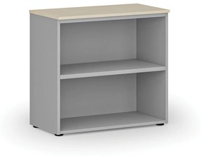Kancelársky regál PRIMO GRAY, 740 x 800 x 420 mm, sivá/breza
