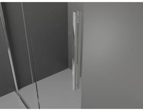 Mexen Velar, posuvné dvere do otvoru typ Walk-In 110 cm, 8mm číre sklo, chrómová, 871-110-000-03-01