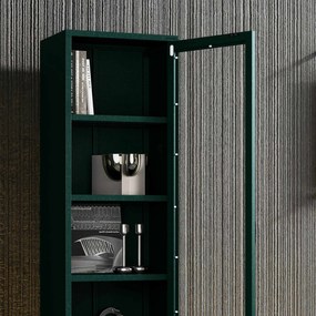 Vitrína LUIGI, 500 x 1800 x 350 mm, Modern: fľaškovo zelená