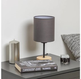 Brilagi - Stolná lampa NUBILA WOOD 1xE27/25W/230V dub/antracit BG1567G
