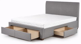 Čalúnená posteľ Dena 140x200 cm sivá