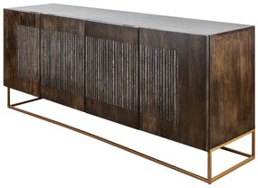 Dizajnová komoda Armani, 177 cm, mango / achát