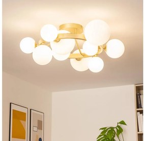 Brilagi - LED Prisadený luster MILLA 10xG9/3W/230V zlatá/biela