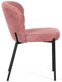Súprava jedálenských stoličiek Bouclé CT-W1077PINK2, 4 ks