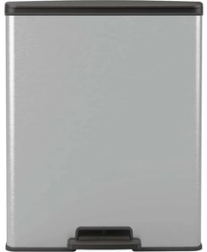 CURVER Deco Bin Odpadkový Kôš na triedený odpad Strieborná/čierna 26l 26l, 26 + 26 l