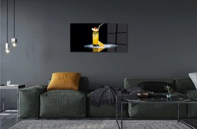 Obraz na skle orange koktail 140x70 cm