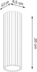 Taupe kovové bodové svietidlo Gleam – Sollux