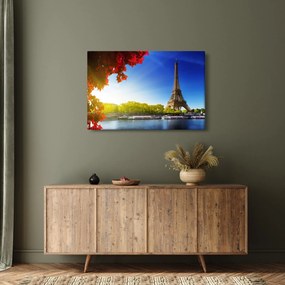 Obraz - jeseň v Paríži (90x60 cm)