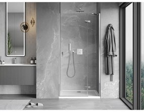 Mexen Mist-H, 1-krídlové sprchové dvere pravé 90 cm, číre sklo, chrómový profil, 8A5-090-000-01-00-P