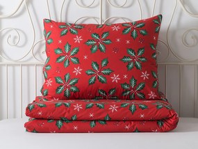 XPOSE® Bavlnené Renforcé obliečky VESELÉ VIANOCE - červené