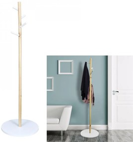 HOME DECO KIDS Detský vešiak Fiona so 4 háčikmi na kabáty, mikiny a batohy