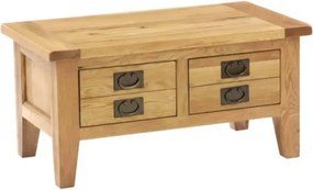 Konferenčný stolík s 2 obojstrannými zásuvkami, 90x50x45 cm