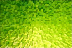 Obraz žltozelených kostičiek (90x60 cm)