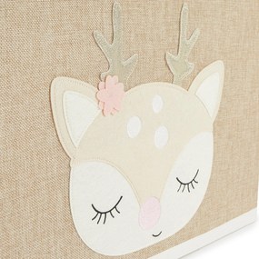 Bieco - Úložný box s vekom - jelenček Ella