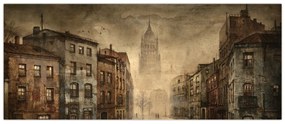 Obraz - Maľba mesta (120x50 cm)