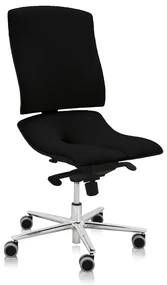 Zdravotná stolička Steel Standard, čierna