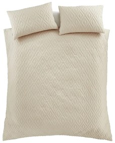 Béžové obliečky na dvojlôžko/predĺžené 230x220 cm Jacob Geo – Catherine Lansfield